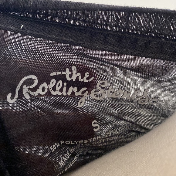 American Eagle Rolling Stones Gray Paper Thin Short Sleeve T-Shirt Size Small - Picture 7 of 7